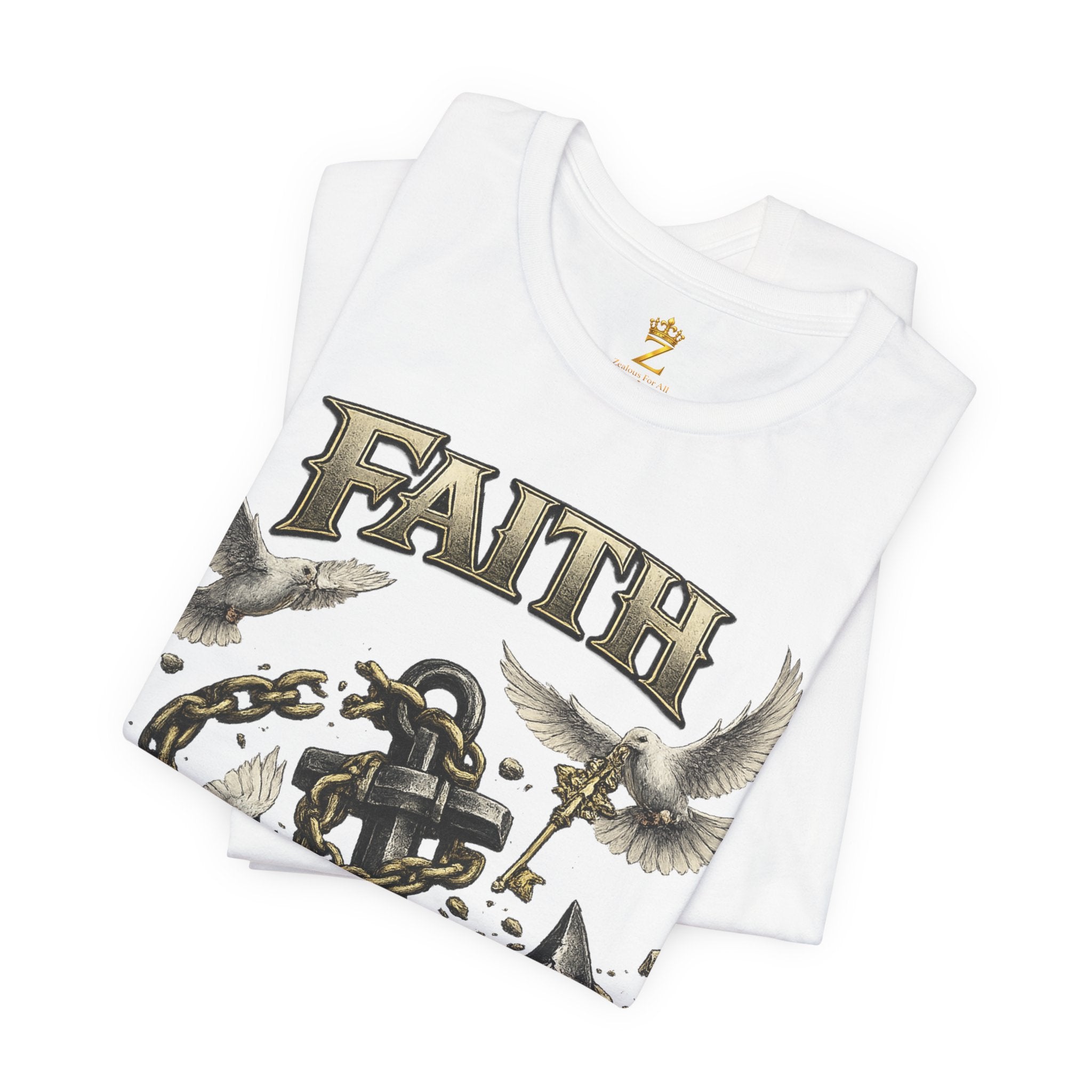 Faith Prevails T‑Shirt (Black Anchor) Printify