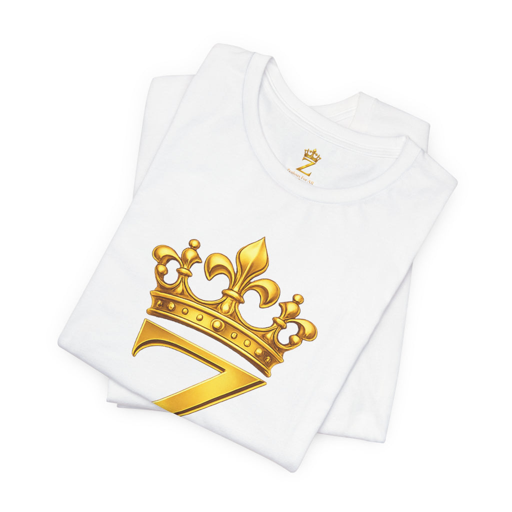 Unisex Zealous For All T-Shirt (Gold Logo) Printify