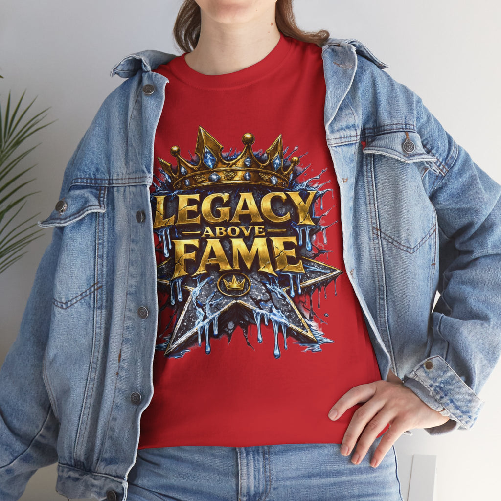 Adult Legacy Above Fame Graphic T-Shirt (Icy Blue Drip) - Zealous For All