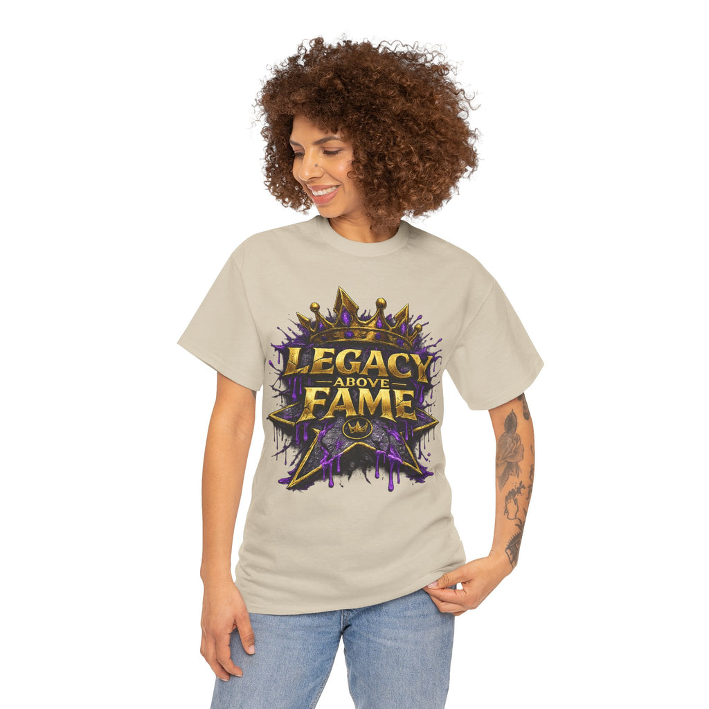 Adult Legacy Above Fame Graphic T-Shirt (Purple Drip) - Zealous For All