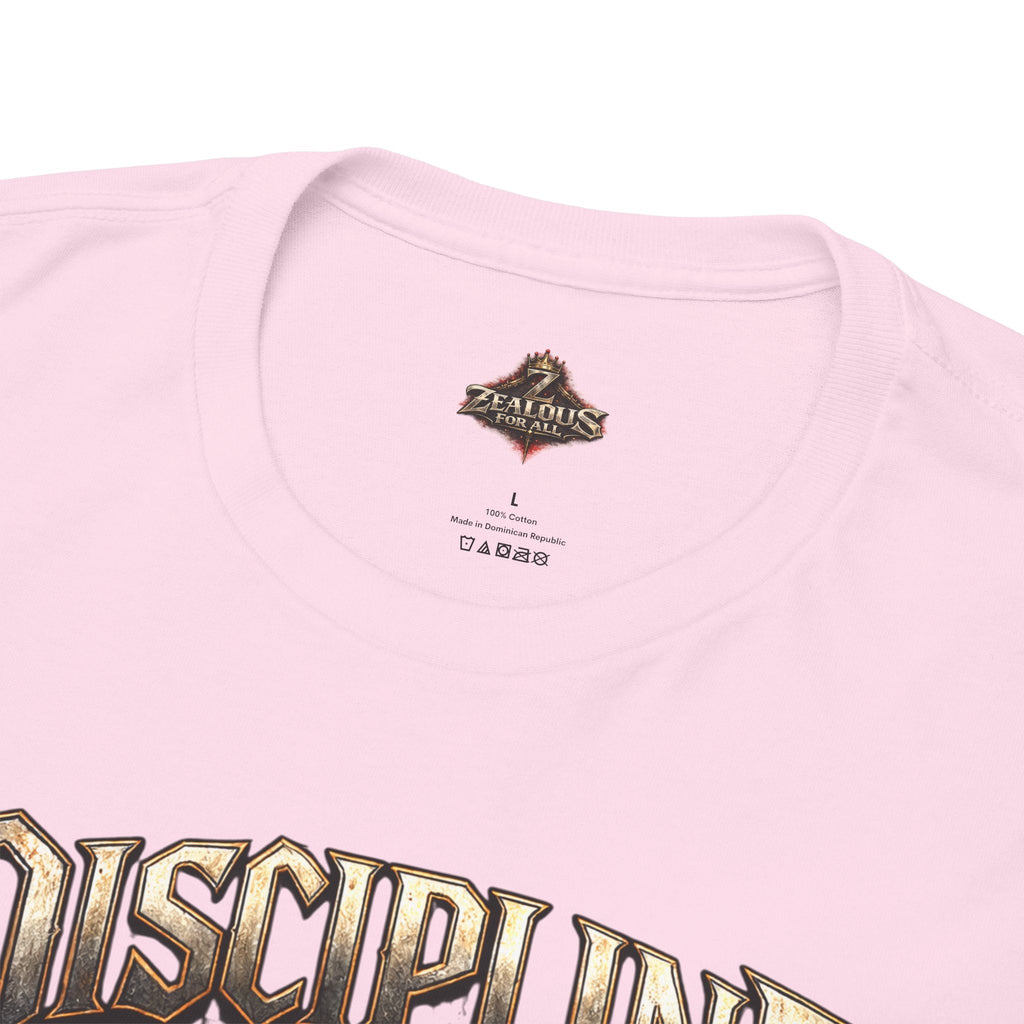 Discipline Over Emotions Graphic T-Shirt (Red Heart) Printify