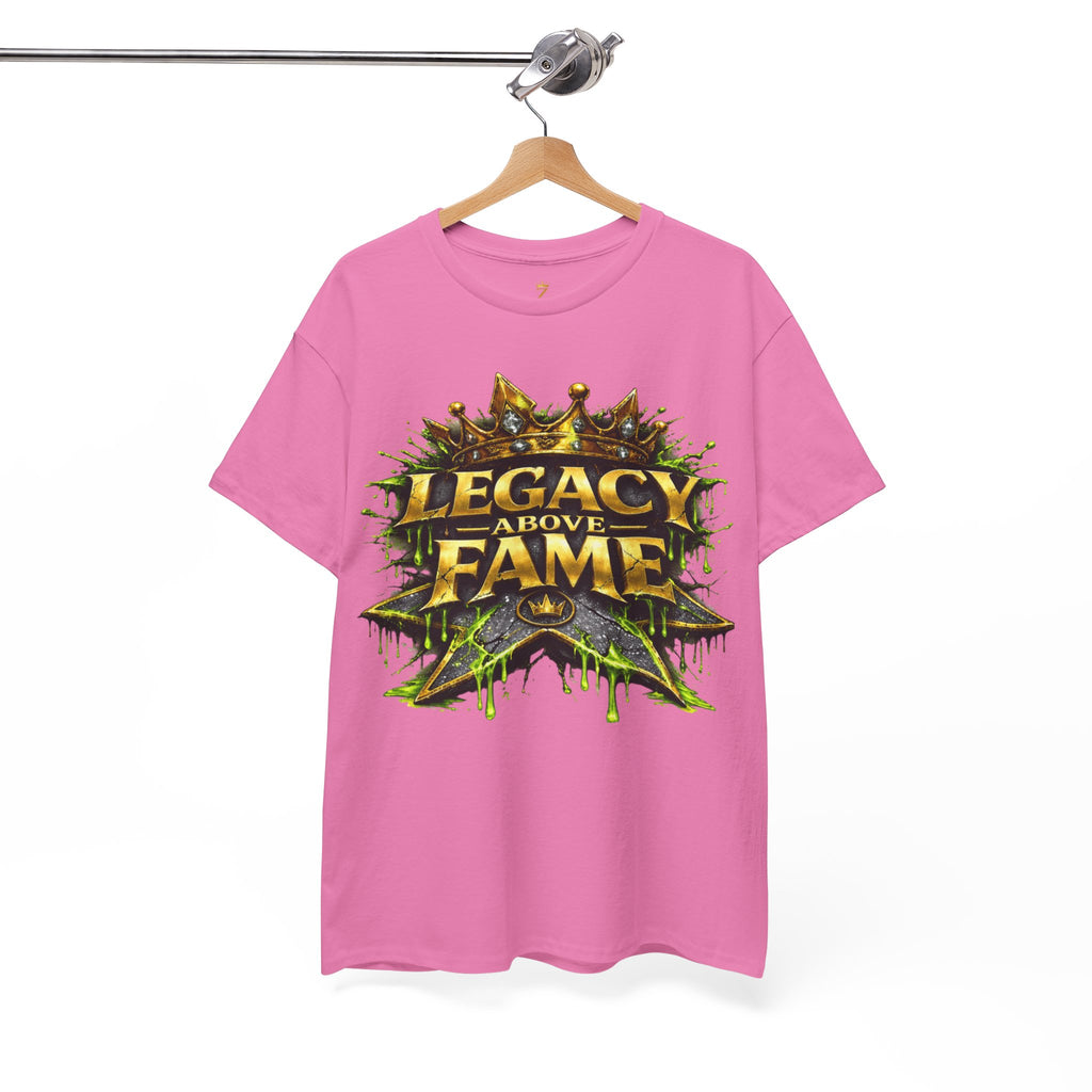 Adult Legacy Above Fame Graphic T-Shirt (Lime Green Drip) - Zealous For All