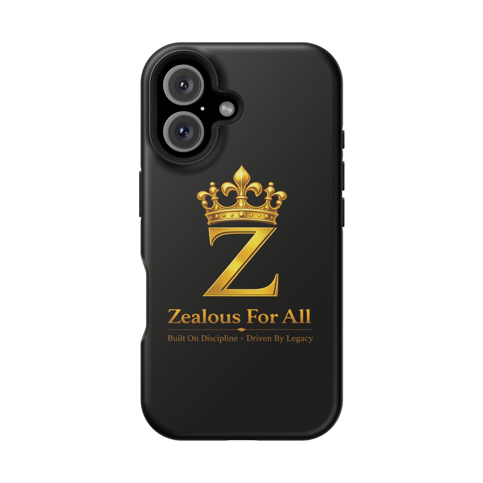 ZFA Phone Case  — "Zealous For All" Gold Crown Impact-Resistant Case Printify