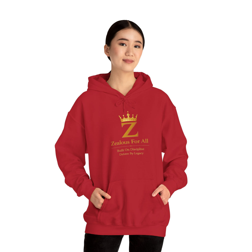 Zealous For All Hoodie — Gold Logo - Zealous For All