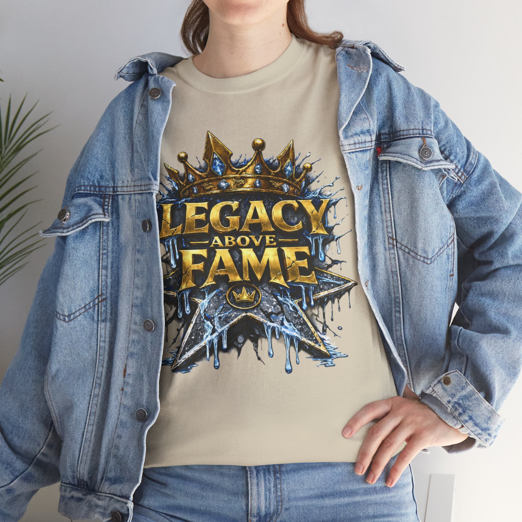 Adult Legacy Above Fame Graphic T-Shirt (Icy Blue Drip) - Zealous For All
