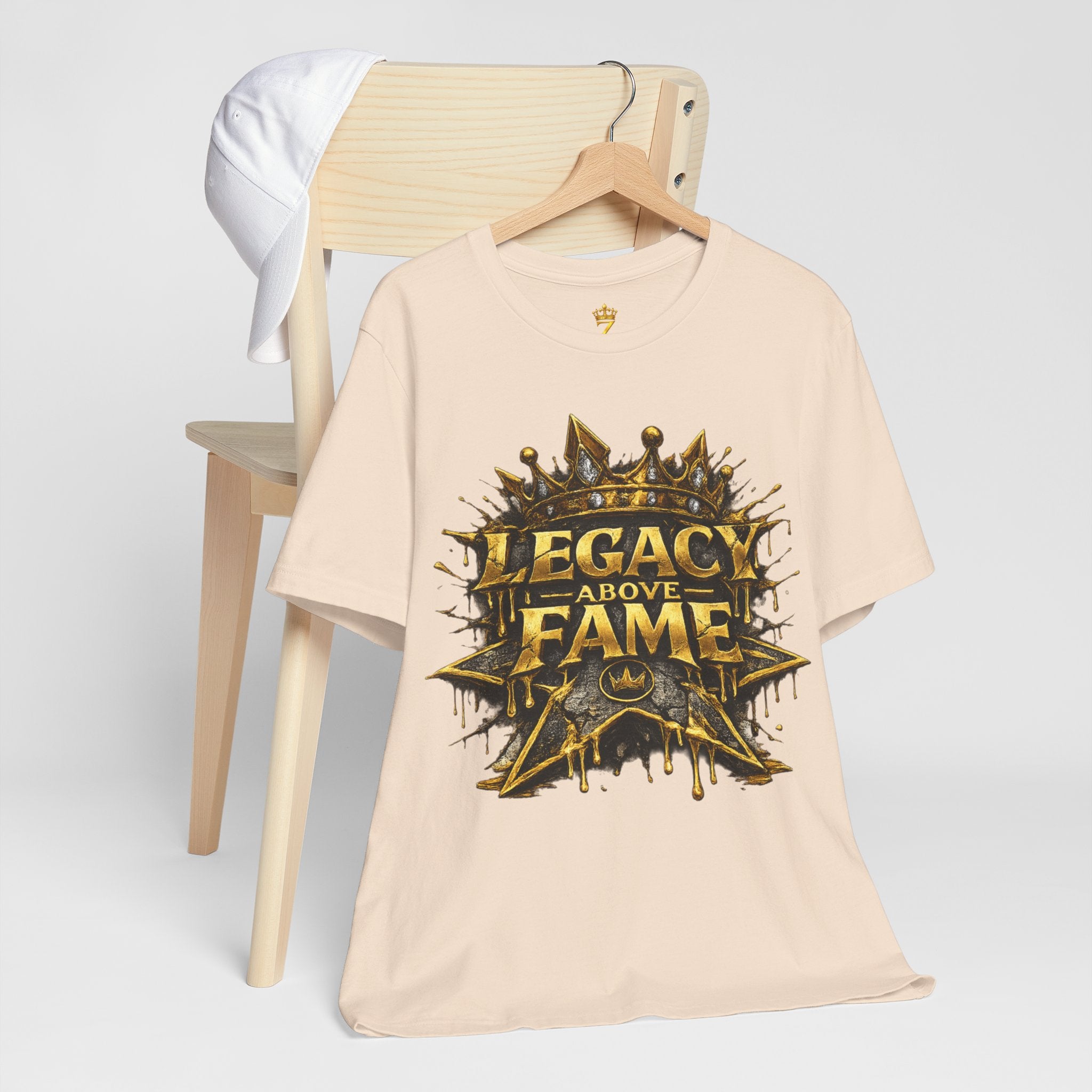 COMING SOON... Legacy Above Fame Graphic Tee (Gold Crown) Printify