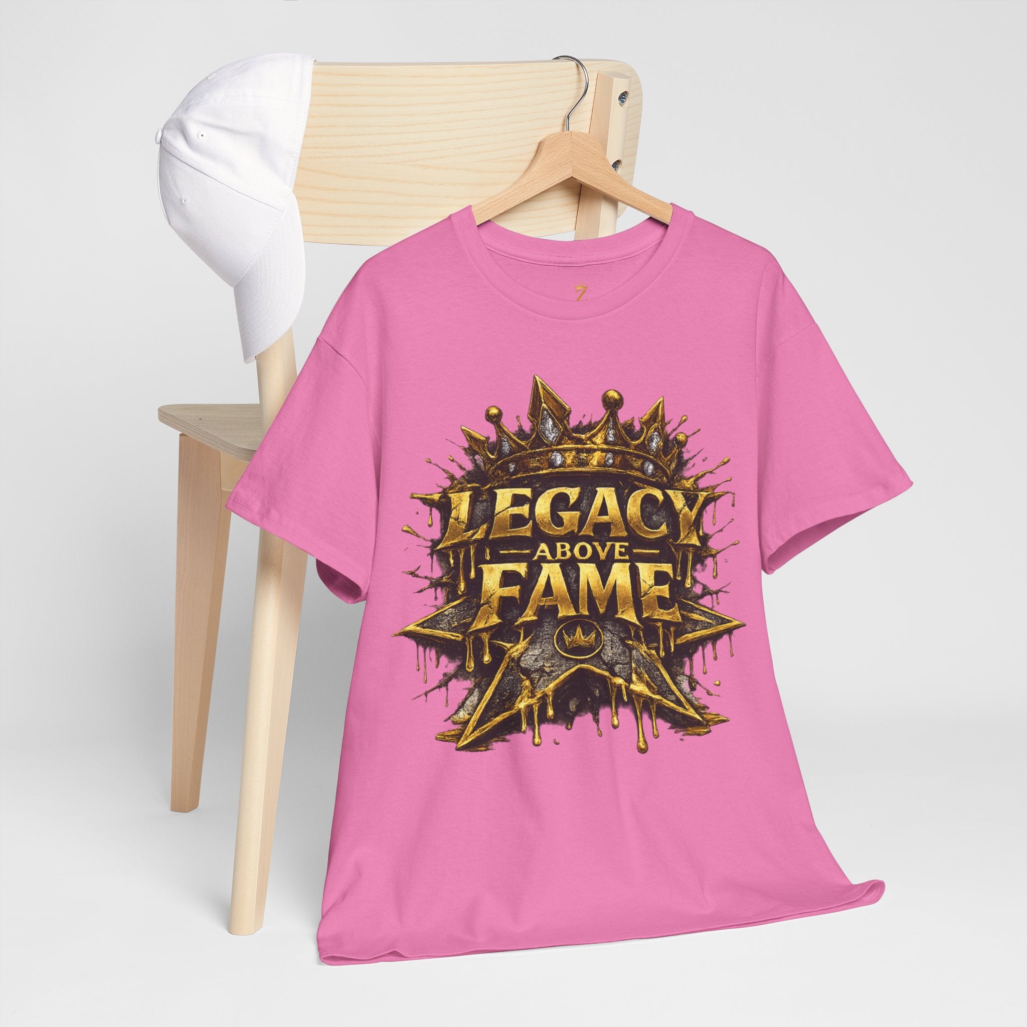 Adult Legacy Above Fame Graphic T-Shirt (Gold Drip) - Zealous For All