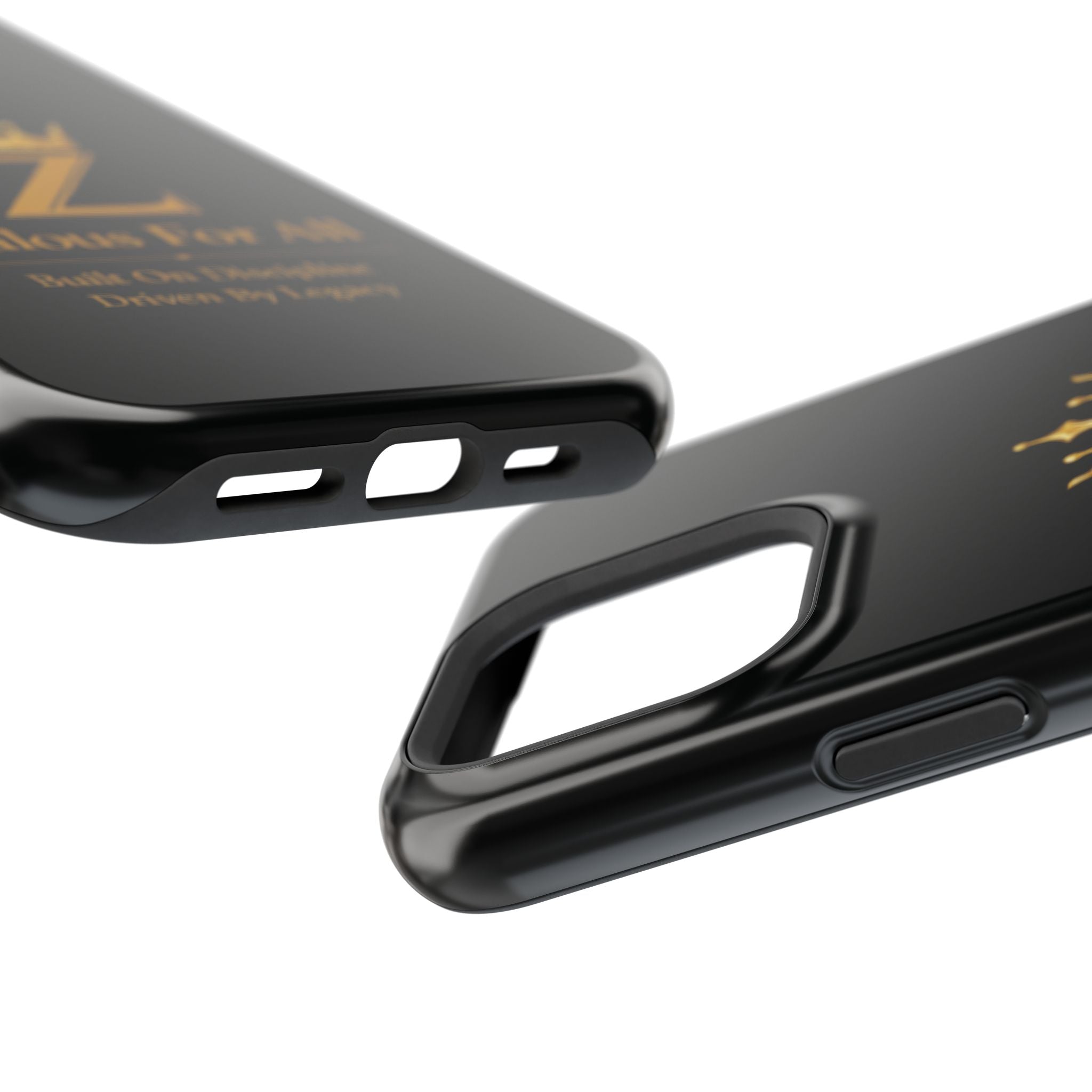 Phone Case — "Zealous For All" Gold Crown Impact-Resistant Case Printify