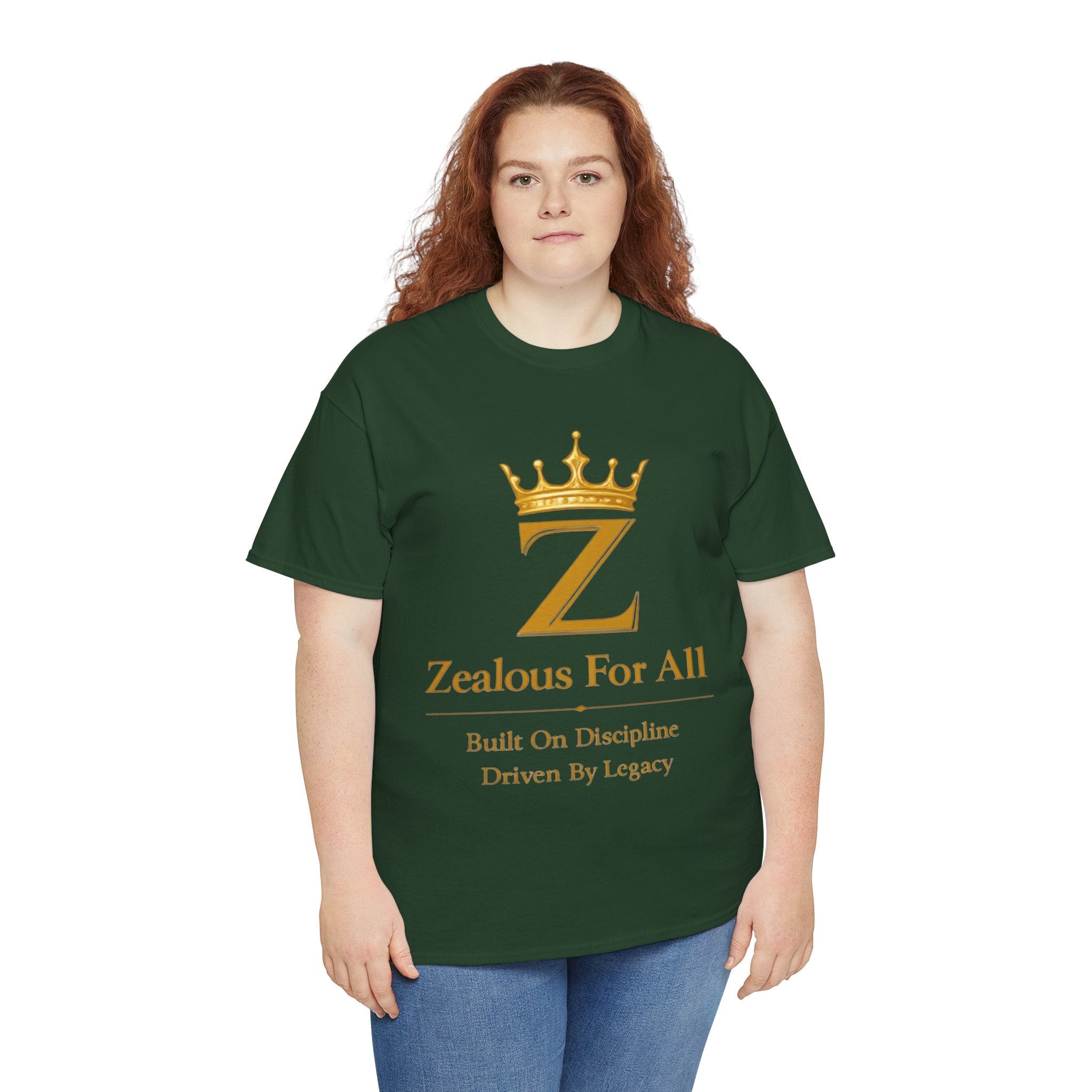 Unisex Zealous For All T-Shirt (Gold Logo) Printify