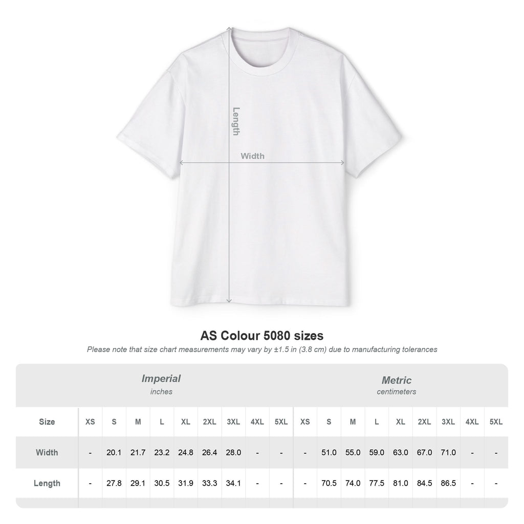 Oversized Discipline Over Emotions Graphic Tee (Green Heart) Printify