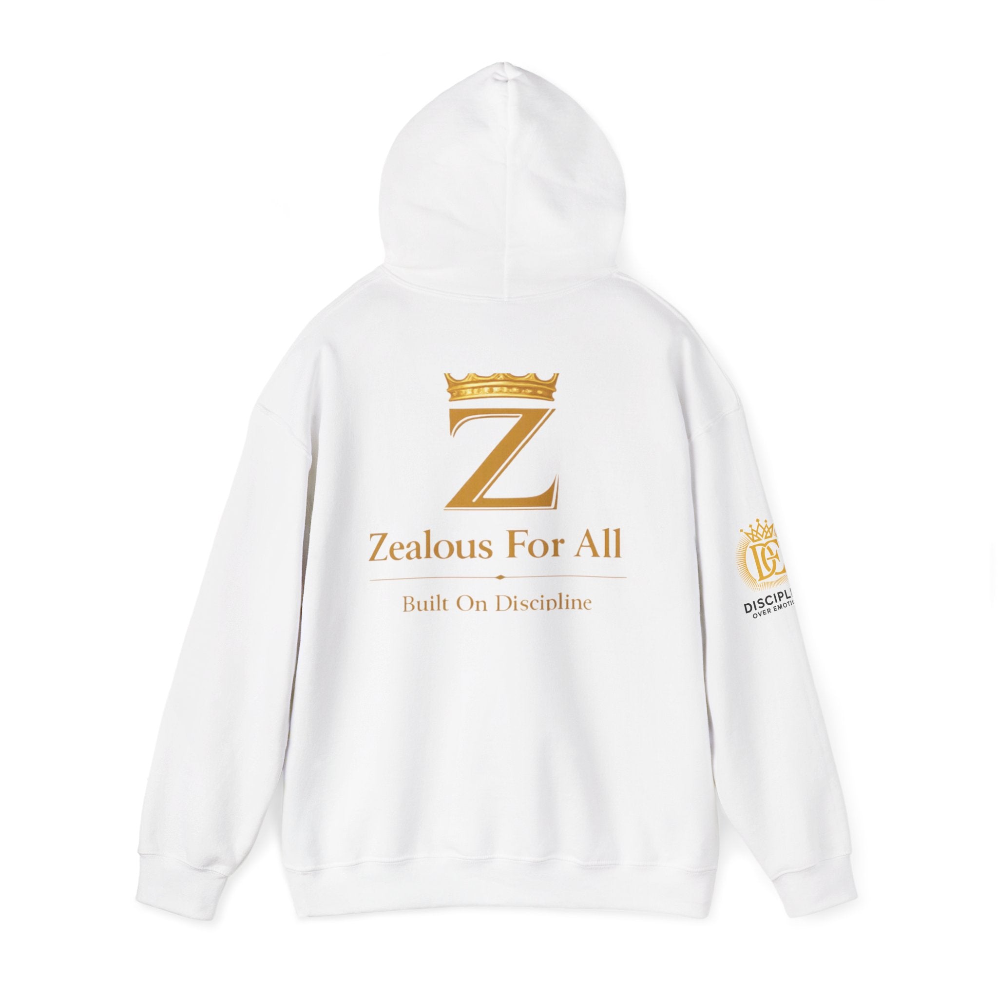 Zealous For All Crown Z Hoodie — Premium White Logo Sweatshirt - Zealous For All