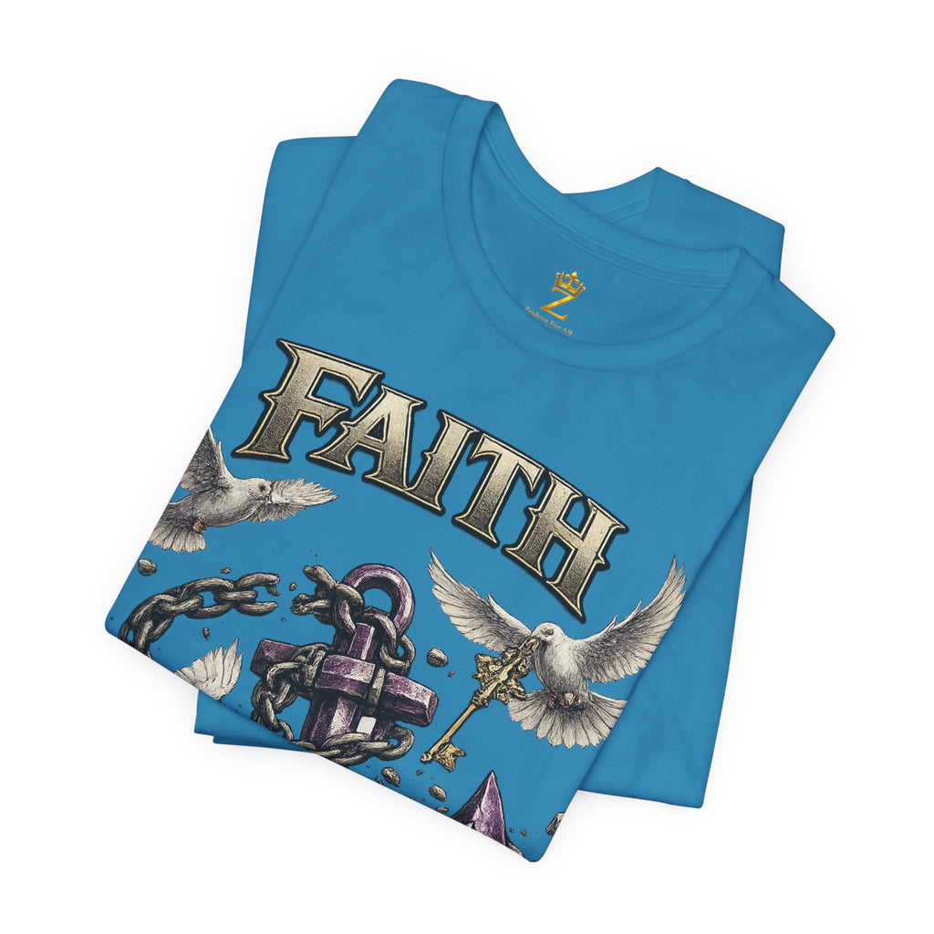 Faith Prevails T‑Shirt (Purple Anchor) Printify