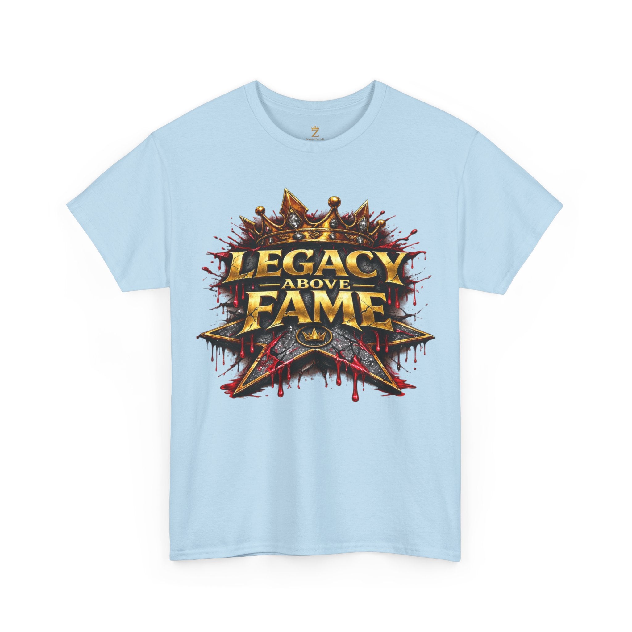 Adult Legacy Above Fame Graphic T-Shirt (Red Drip) - Zealous For All