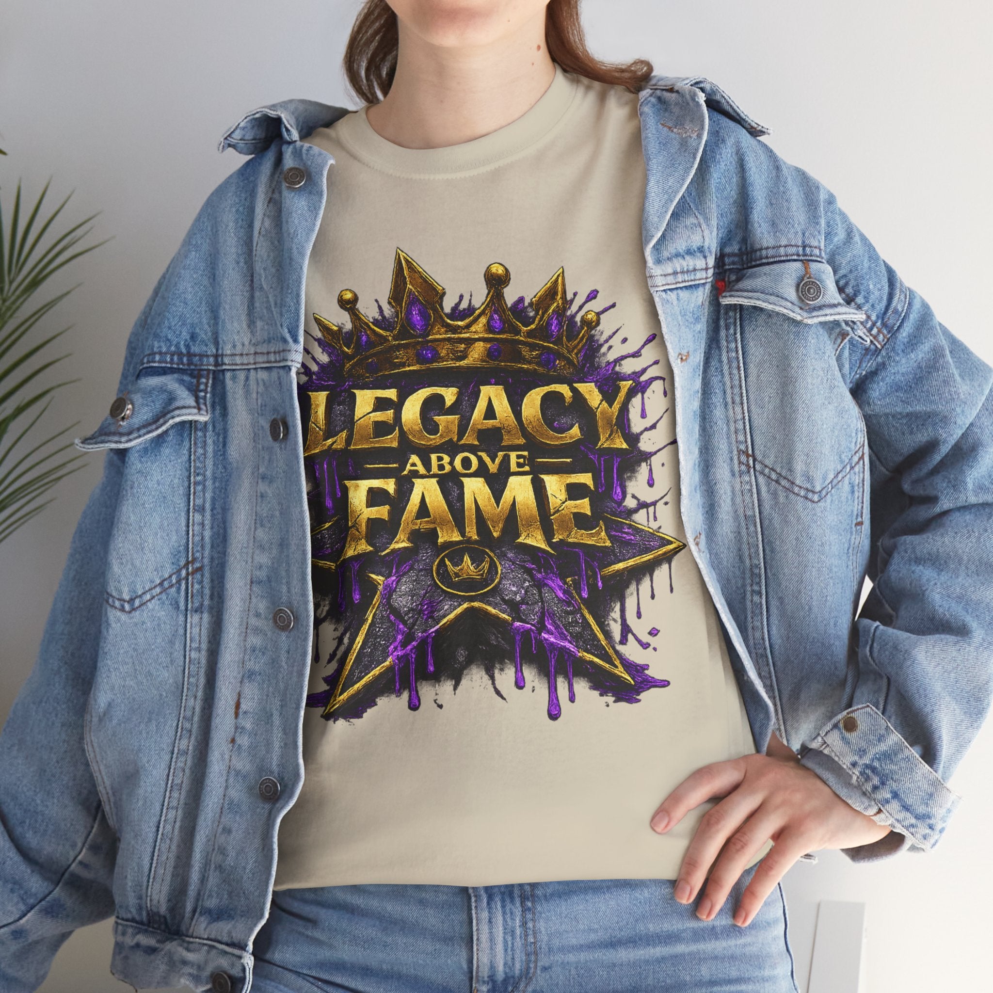 Adult Legacy Above Fame Graphic T-Shirt (Purple Drip) - Zealous For All