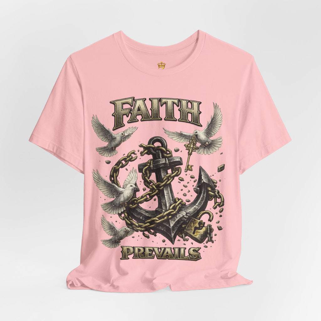 Faith Prevails T‑Shirt (Black Anchor) Printify