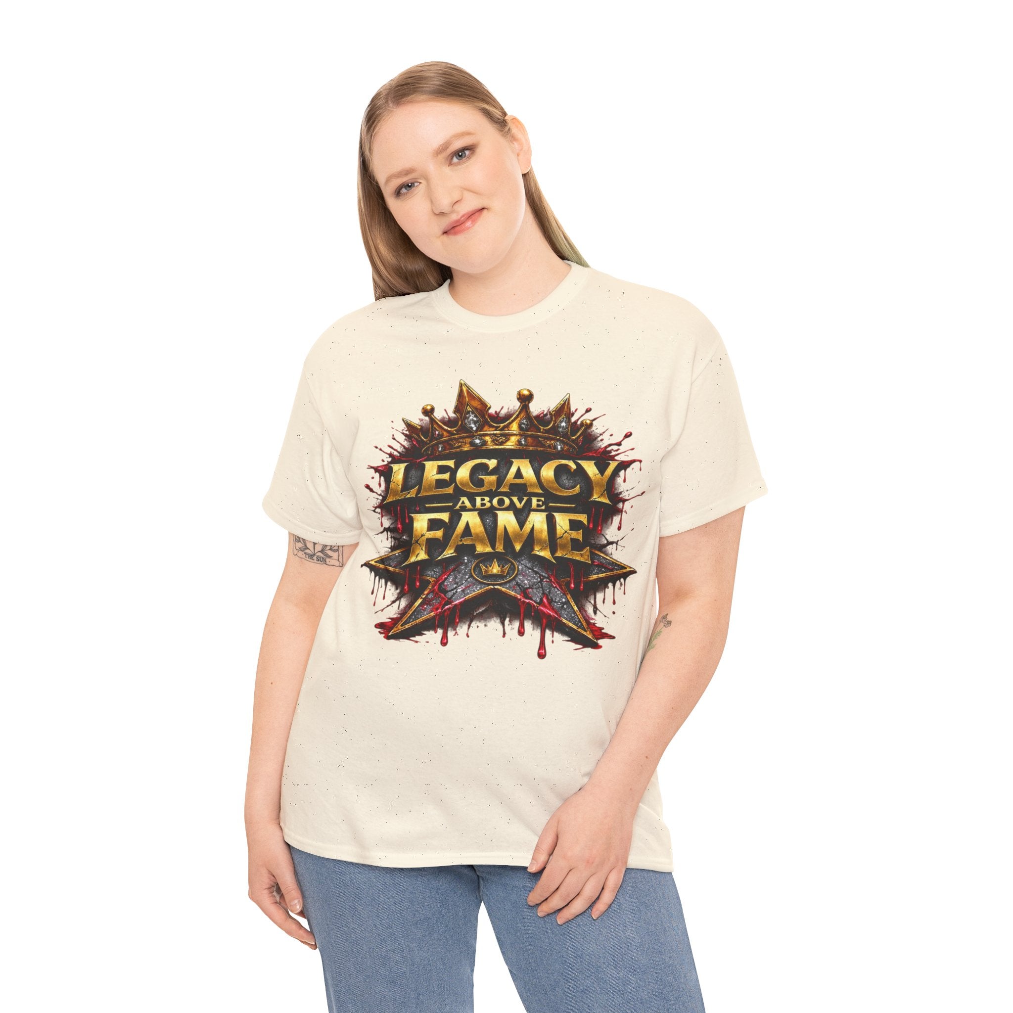 Adult Legacy Above Fame Graphic T-Shirt (Red Drip) - Zealous For All
