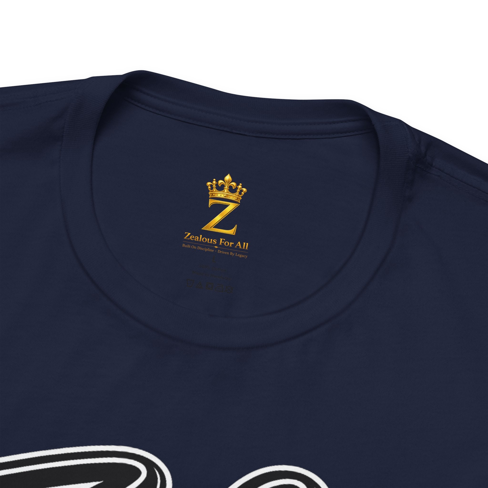 Zealous For All Graphic T-Shirt (Black Logo) Printify