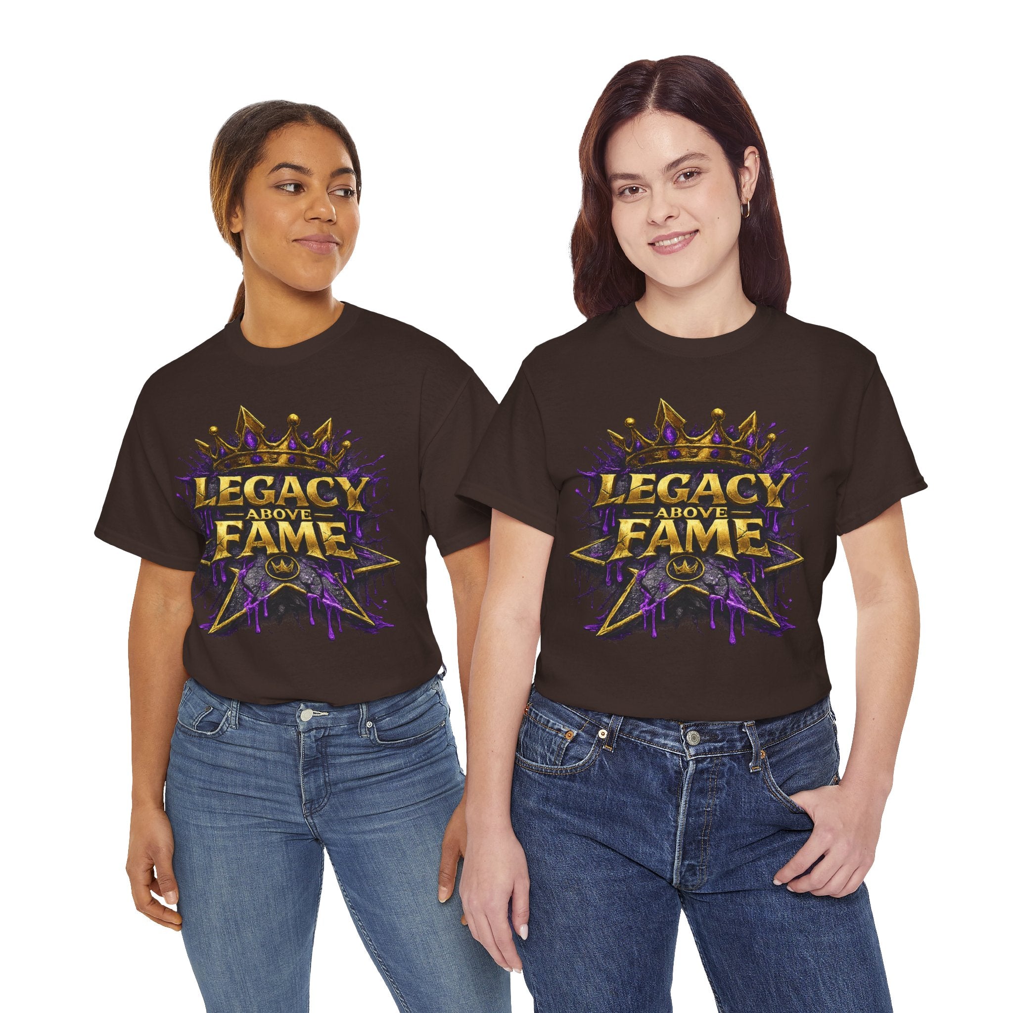 Adult Legacy Above Fame Graphic T-Shirt (Purple Drip) - Zealous For All