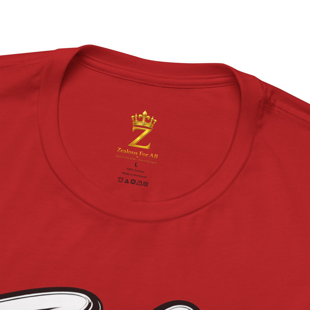 Zealous For All Graphic T-Shirt (White Logo) Printify