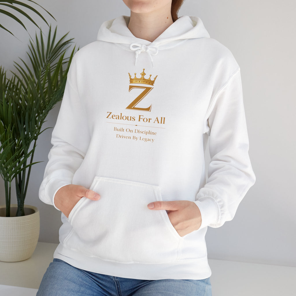 Zealous For All Hoodie — Gold Logo - Zealous For All