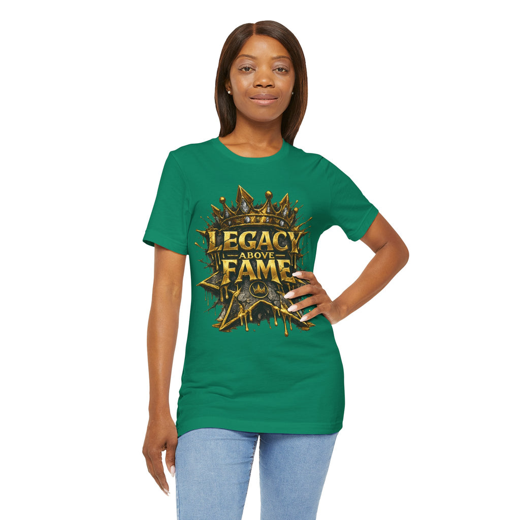 COMING SOON... Legacy Above Fame Graphic Tee (Gold Crown) Printify