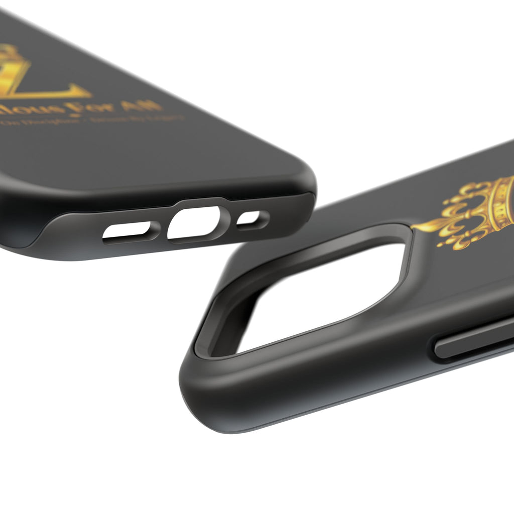 ZFA Phone Case  — "Zealous For All" Gold Crown Impact-Resistant Case Printify