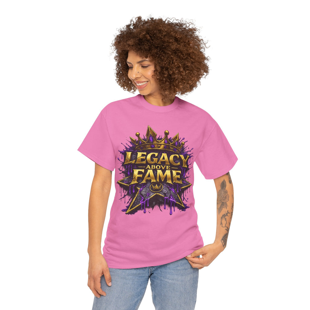 Adult Legacy Above Fame Graphic T-Shirt (Purple Drip) - Zealous For All