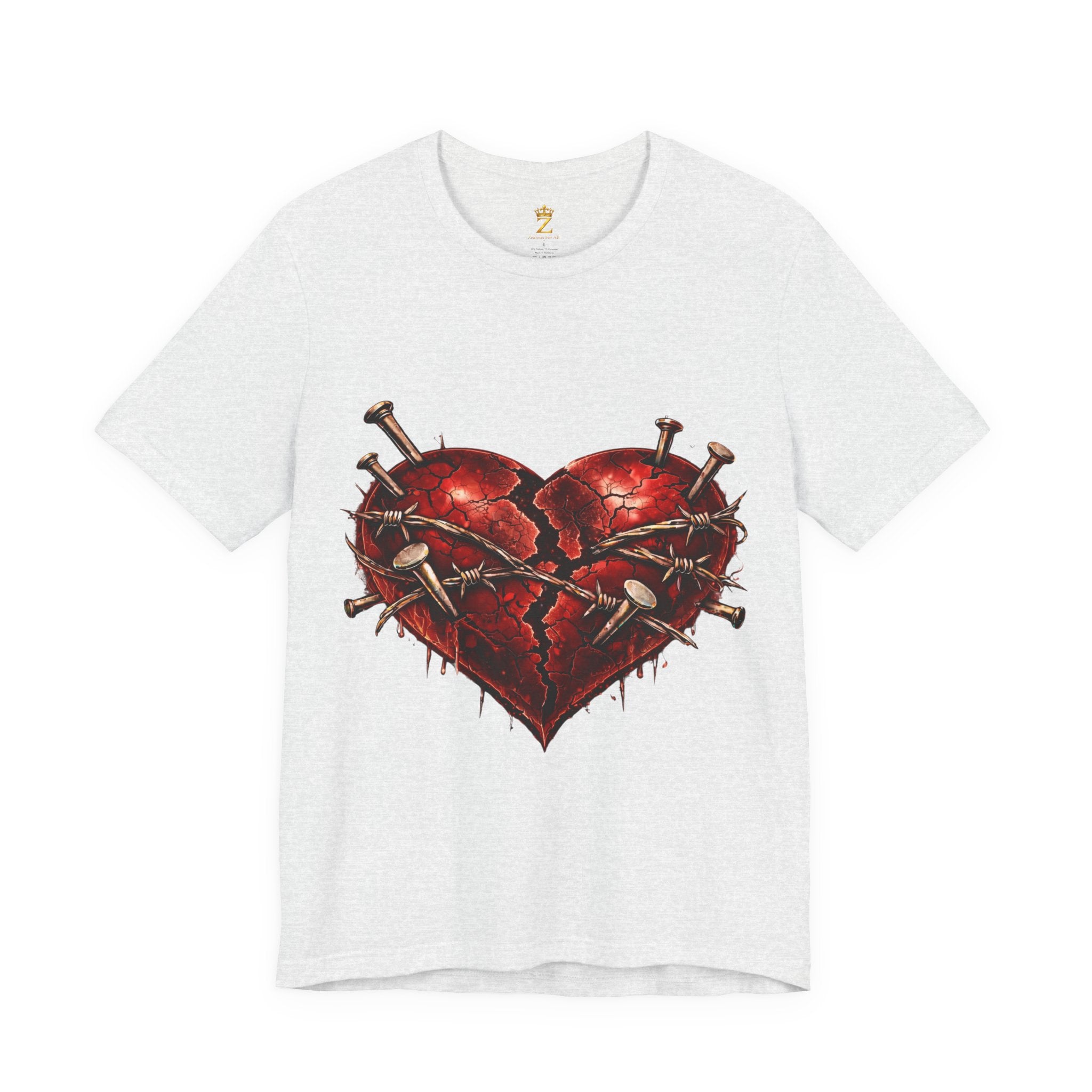 Red Heart T-Shirt (Discipline Over Emotions)