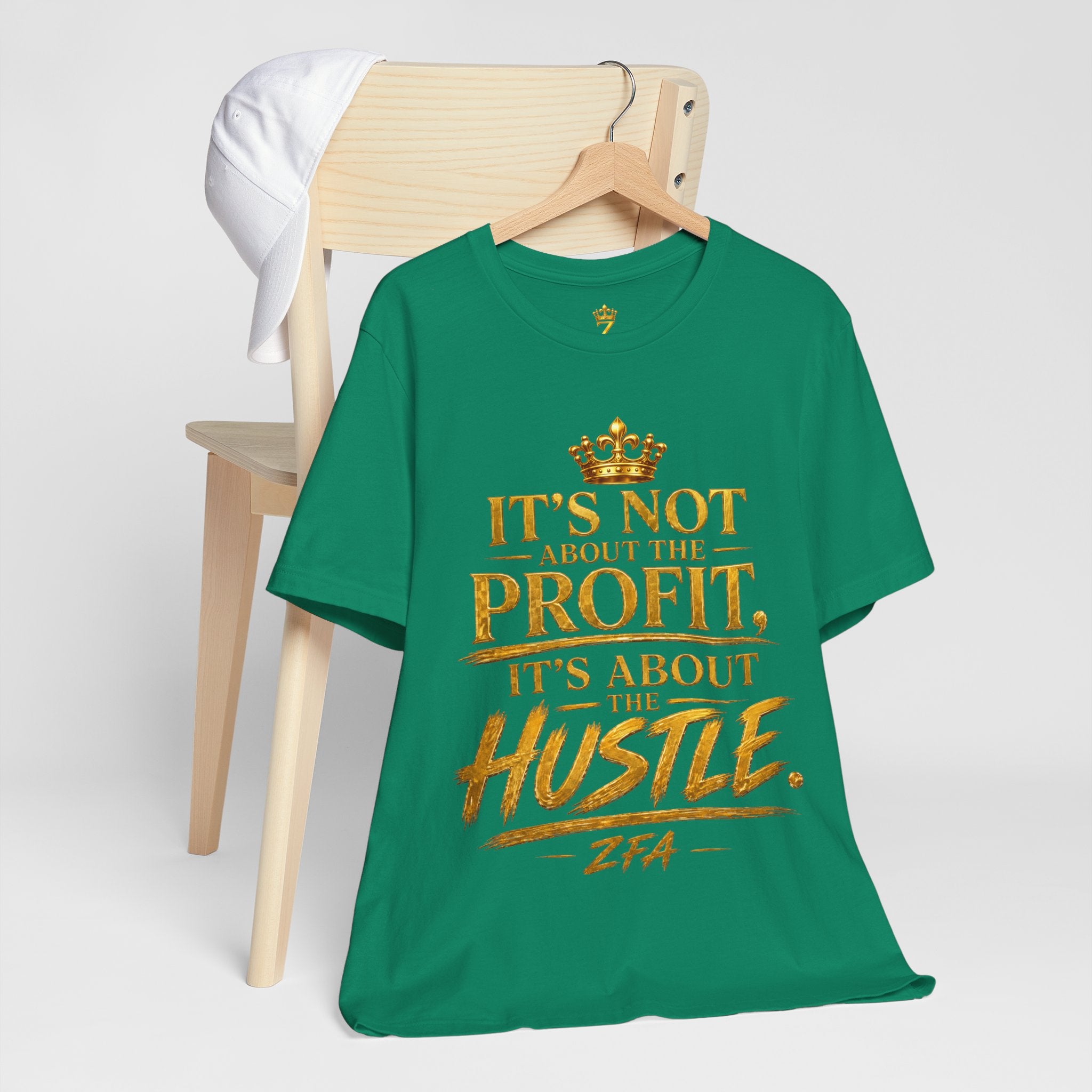 "It's Not About the Profit, It's About the Hustle" Motivational T‑Shirt