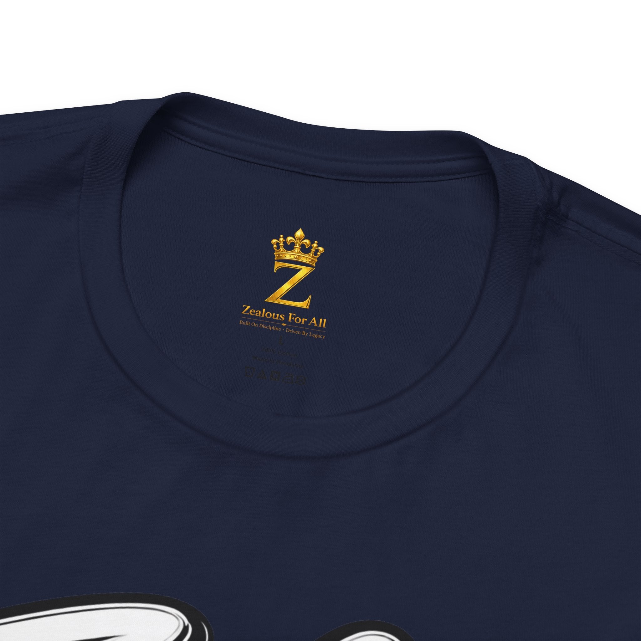 Zealous For All Graphic T-Shirt (White Logo) Printify
