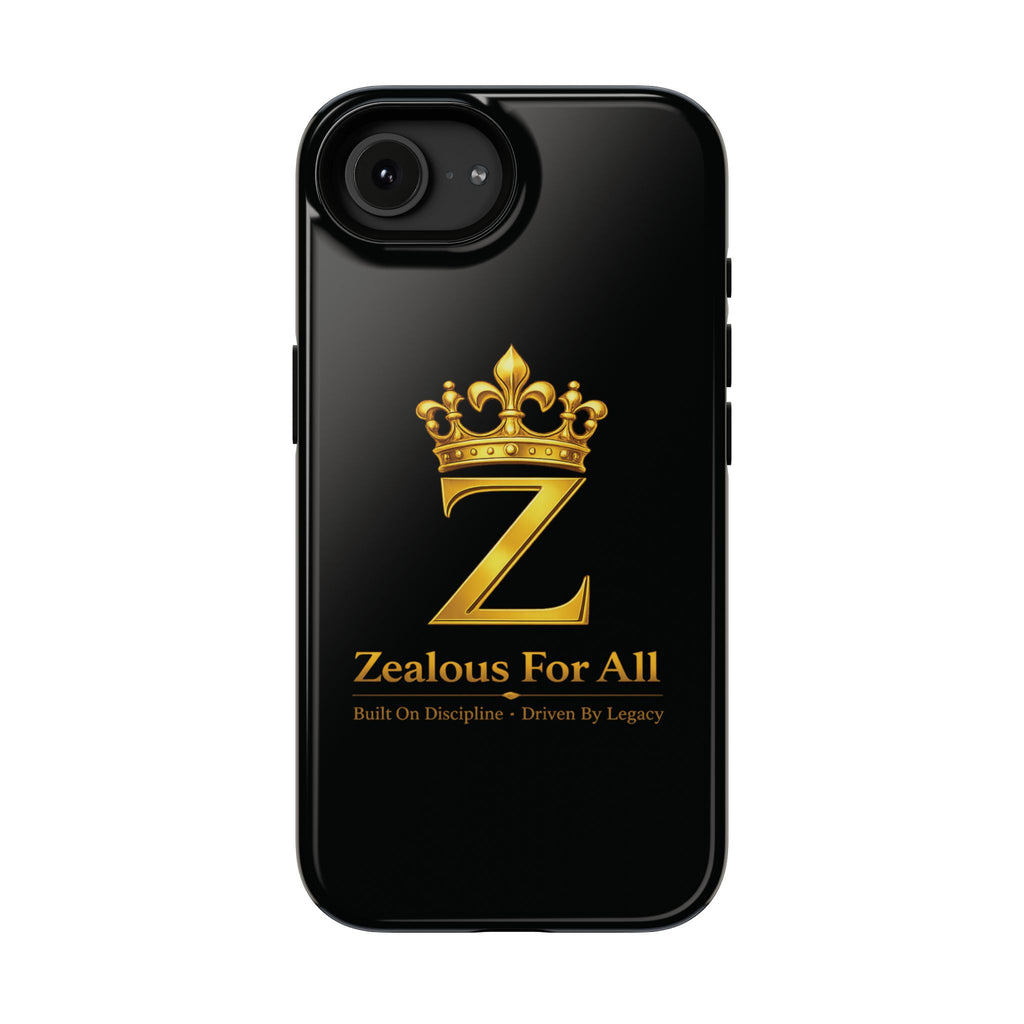 ZFA Phone Case  — "Zealous For All" Gold Crown Impact-Resistant Case Printify