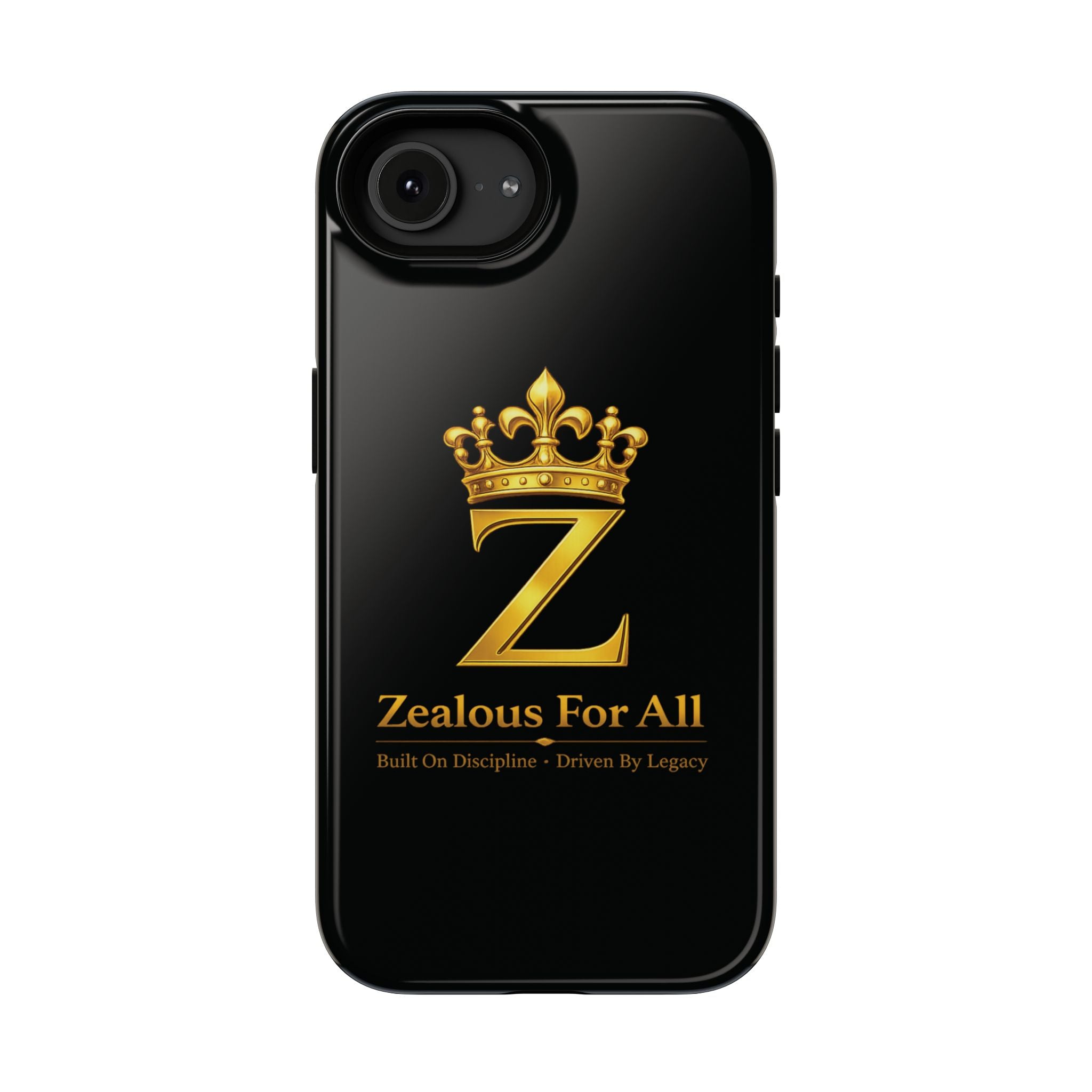 ZFA Phone Case  — "Zealous For All" Gold Crown Impact-Resistant Case Printify