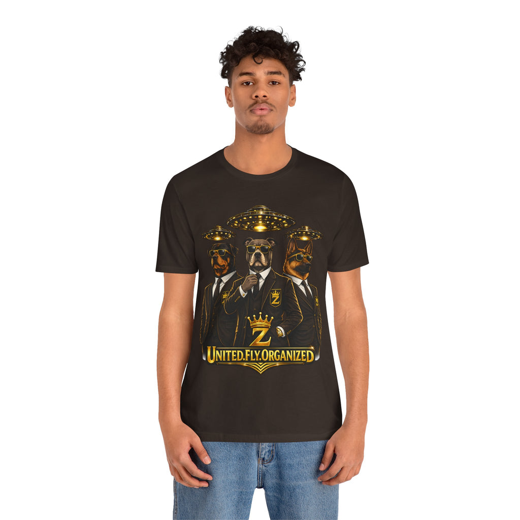 COMING SOON... United. Fly. Organized. Graphic Tee (Gold) Printify