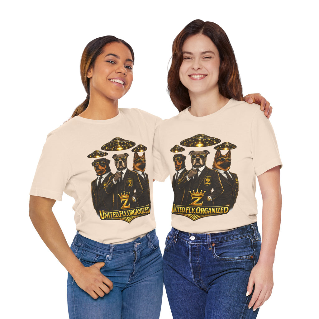 COMING SOON... United. Fly. Organized. Graphic Tee (Gold) Printify