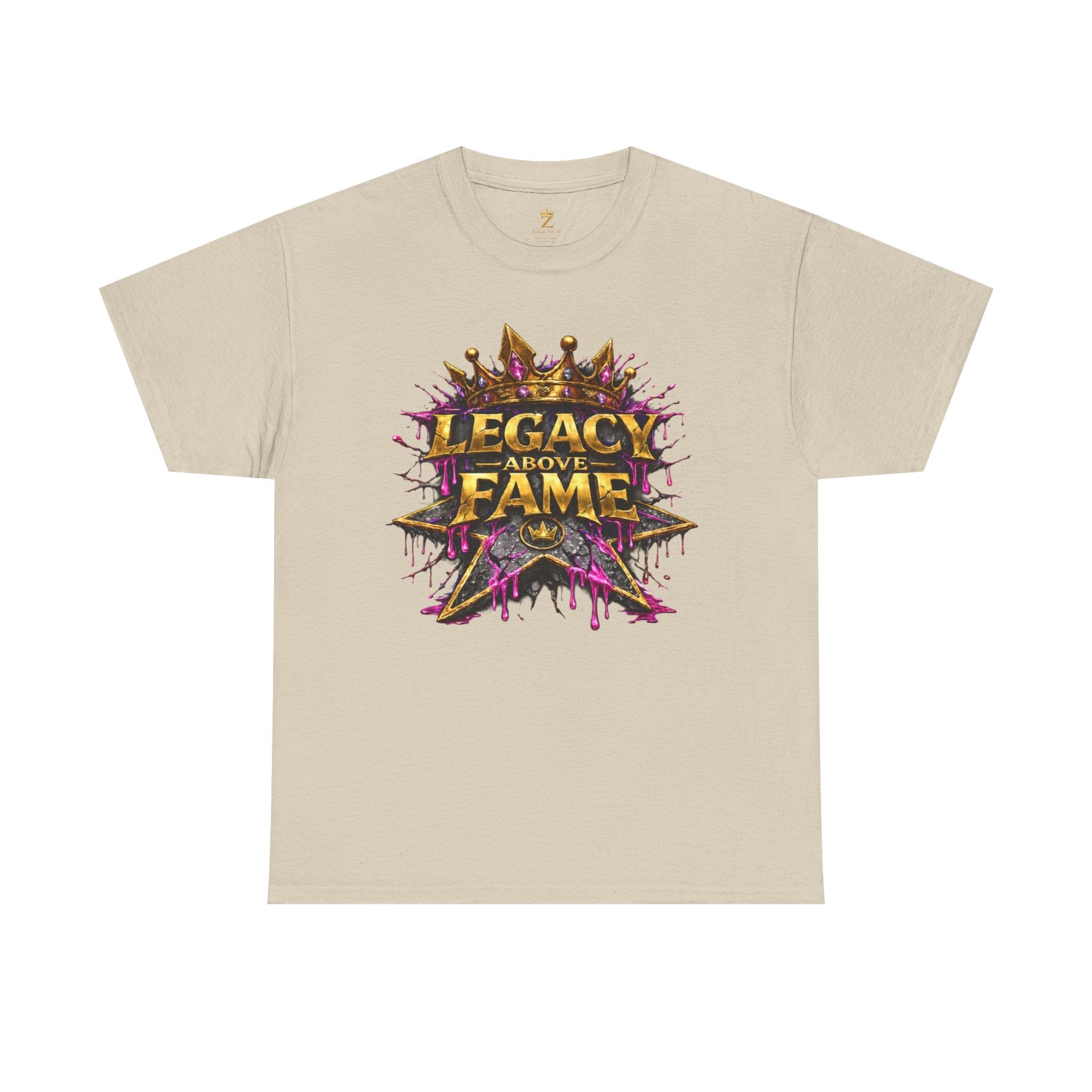Adult Legacy Above Fame Graphic T-Shirt (Hot Pink Heart)