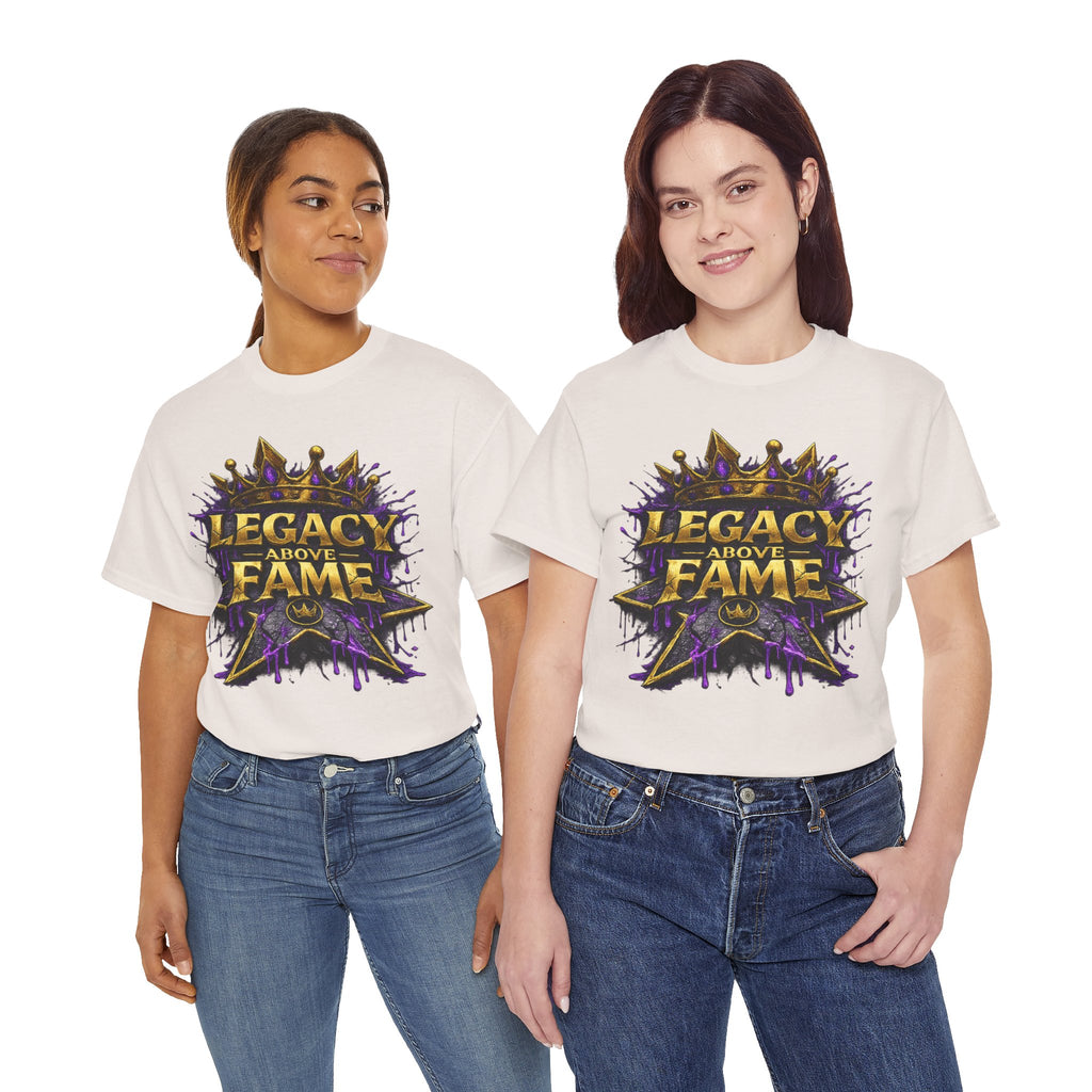 Adult Legacy Above Fame Graphic T-Shirt (Purple Drip) - Zealous For All