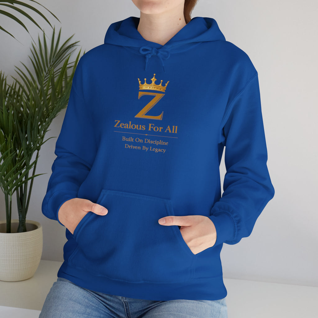 Zealous For All Hoodie — Gold Logo - Zealous For All