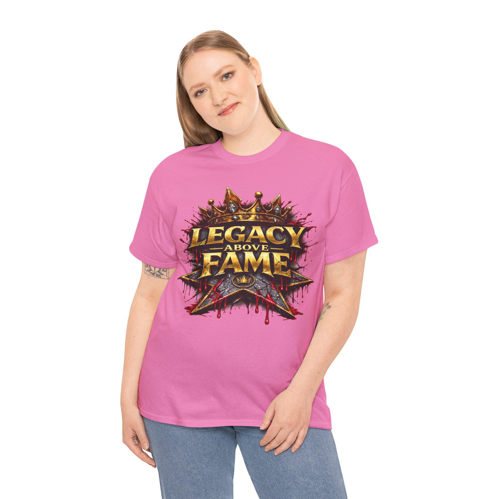 Adult Legacy Above Fame Graphic T-Shirt (Red Drip) - Zealous For All