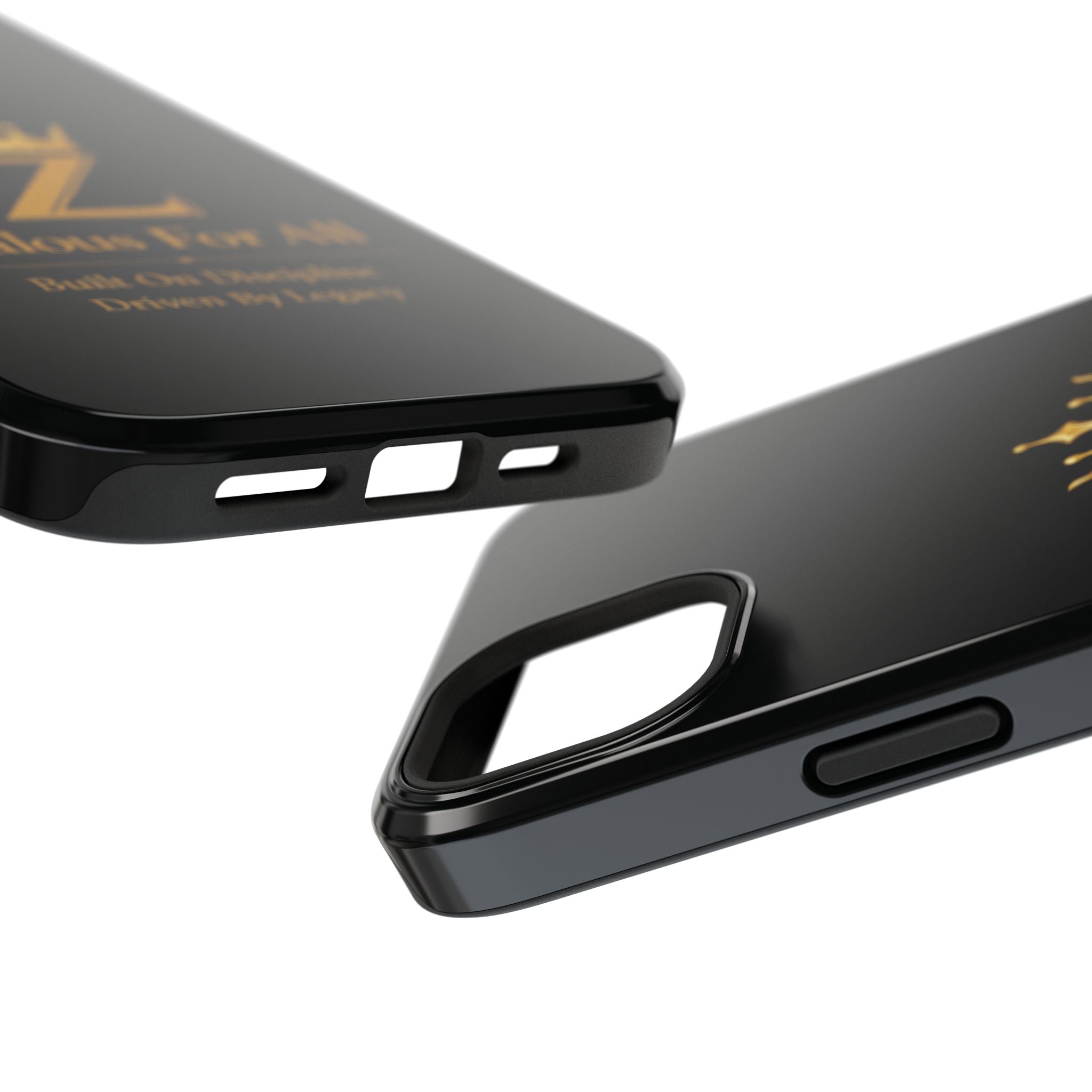 Phone Case — "Zealous For All" Gold Crown Impact-Resistant Case Printify