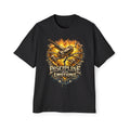 Oversized Discipline Over Emotions Graphic Tee (Gold Heart) Printify