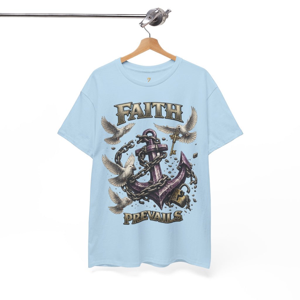 Adult Faith Prevails T‑Shirt (Purple Anchor) Printify