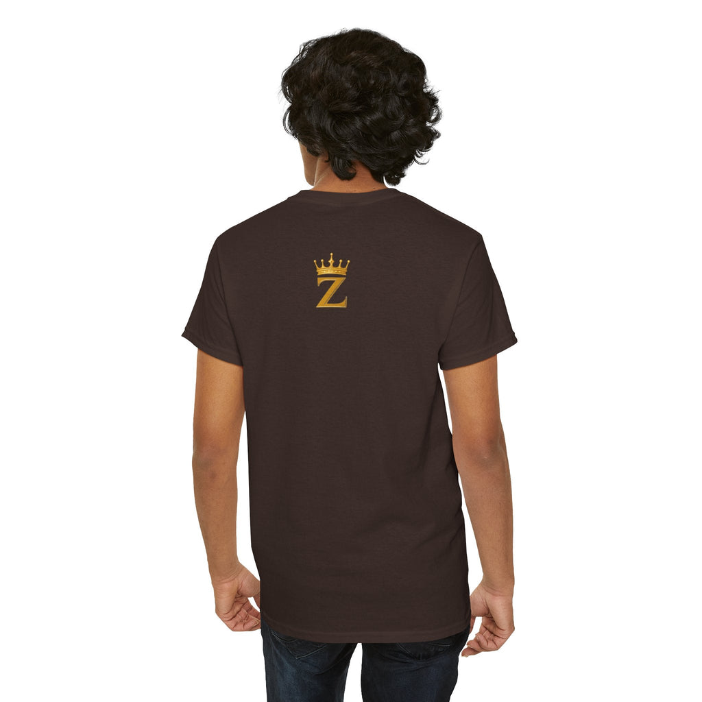 Unisex Zealous For All T-Shirt (Gold Logo (with Back logo) T-shirt) Printify