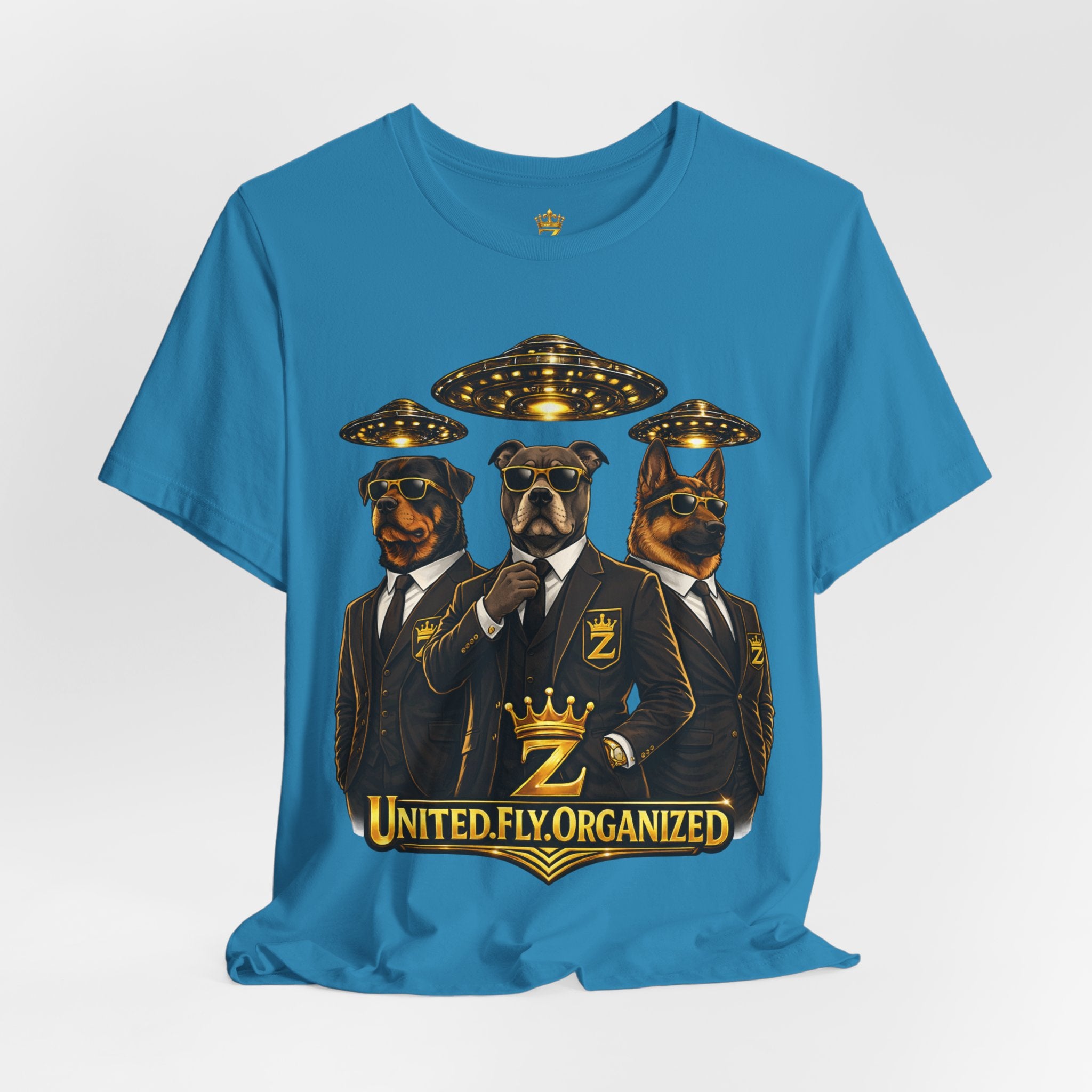 COMING SOON... United. Fly. Organized. Graphic Tee (Gold) Printify