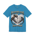 Discipline Over Emotions Premium Graphic T-Shirt (White Heart) Printify