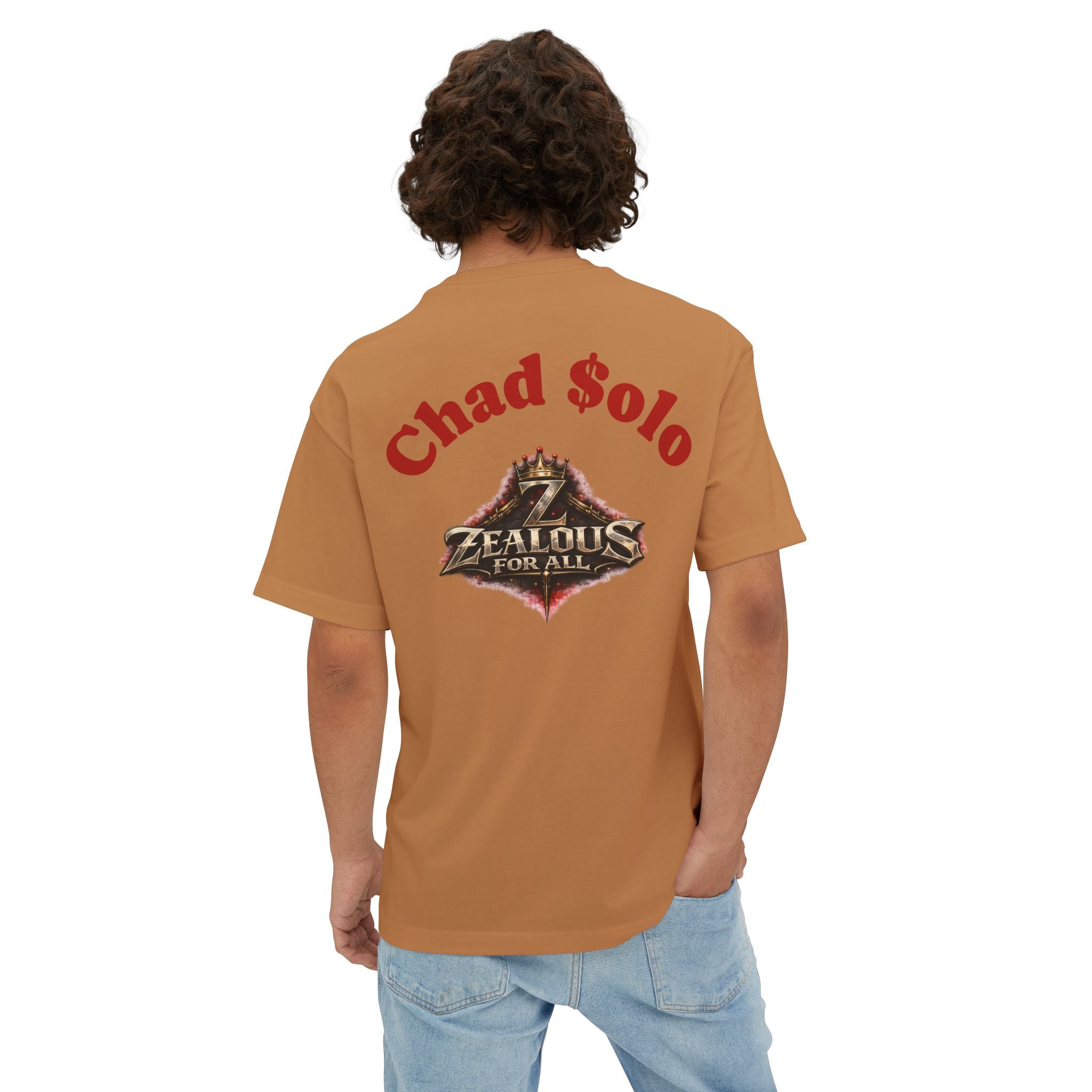 CEO CHAD EDITION *Oversized* Discipline Over Emotions Graphic Tee (Red Heart) Printify