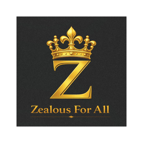 Car Magnet — Gold Crown 'Z' Logo with "Zealous For All"
