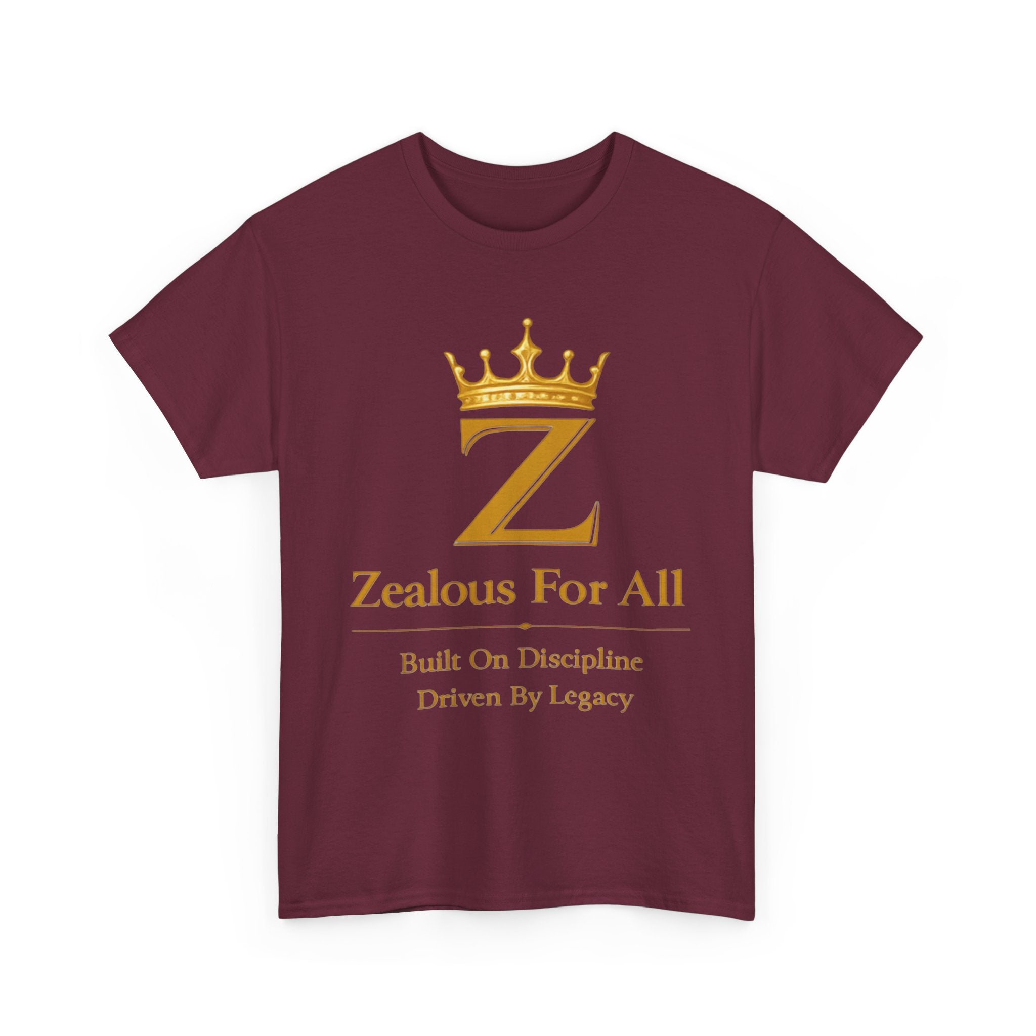 Unisex Zealous For All T-Shirt (Gold Logo) Printify