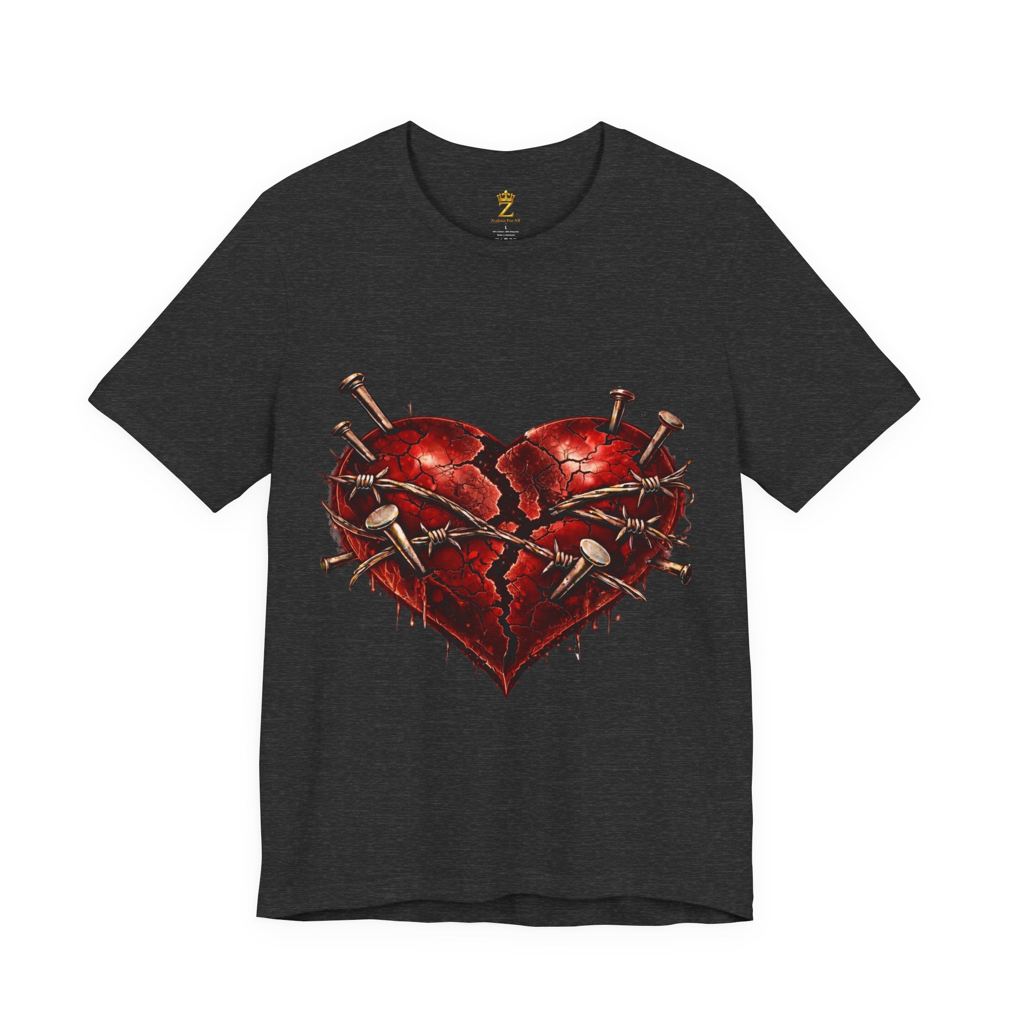 Red Heart T-Shirt (Discipline Over Emotions)