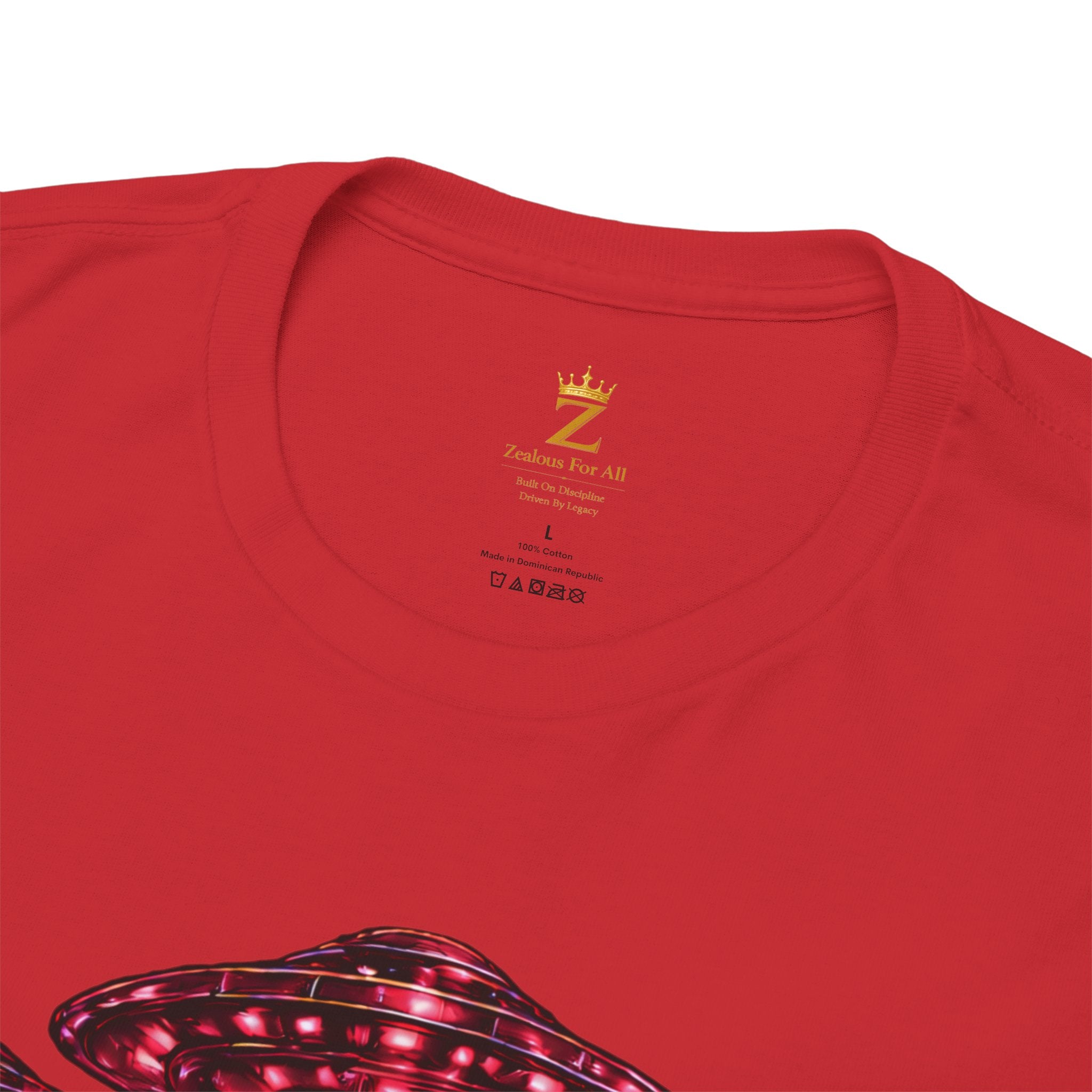 Adult "United. Fly. Organized." Graphic Tee (Hot Pink) Printify