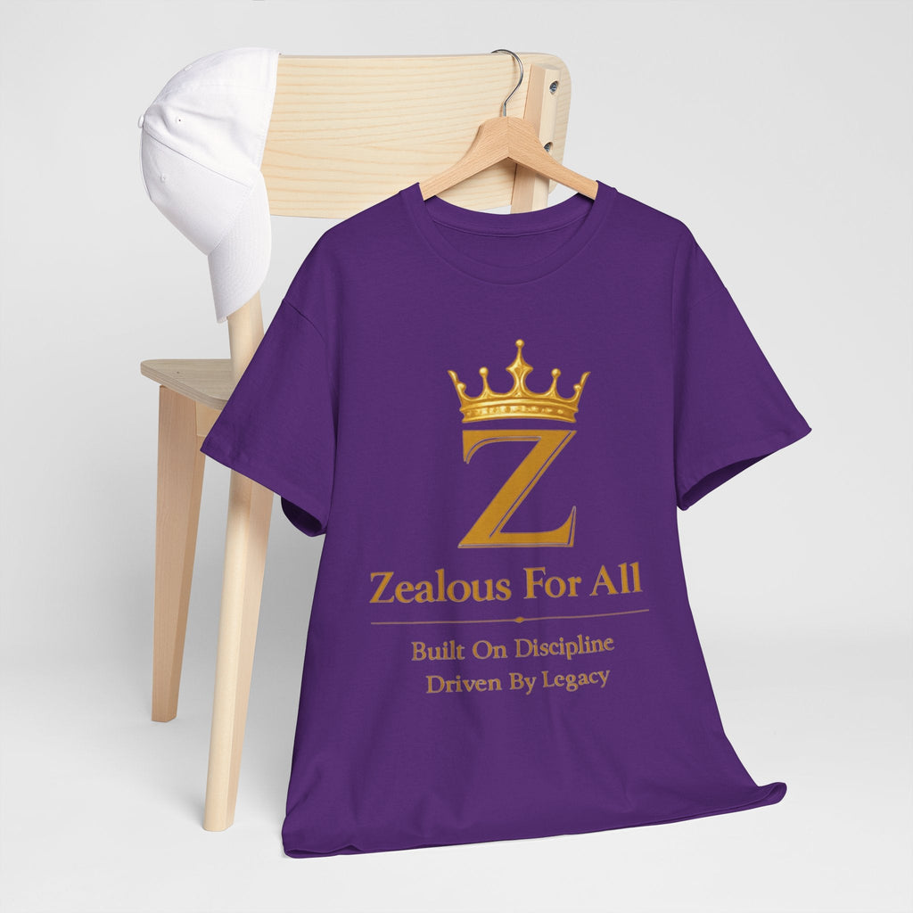 Unisex Zealous For All T-Shirt (Gold Logo) Printify